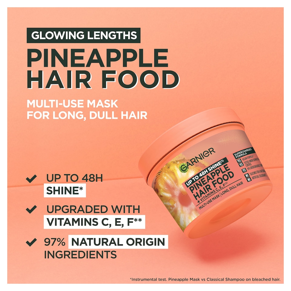 image 1 of Garnier Ultimate Blends Hair Food Pineapple 3In1 Mask 400ml