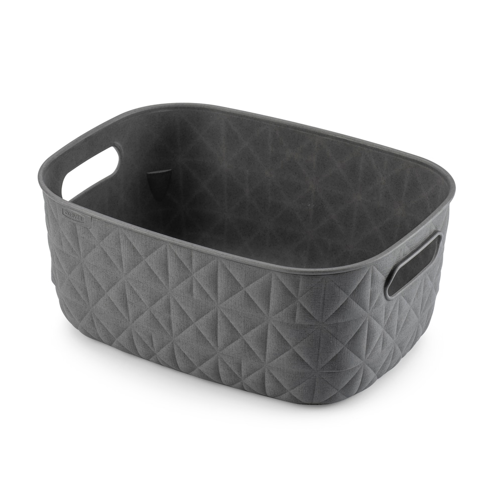 image 1 of Curver Softex Grey Storage Basket Small 4L