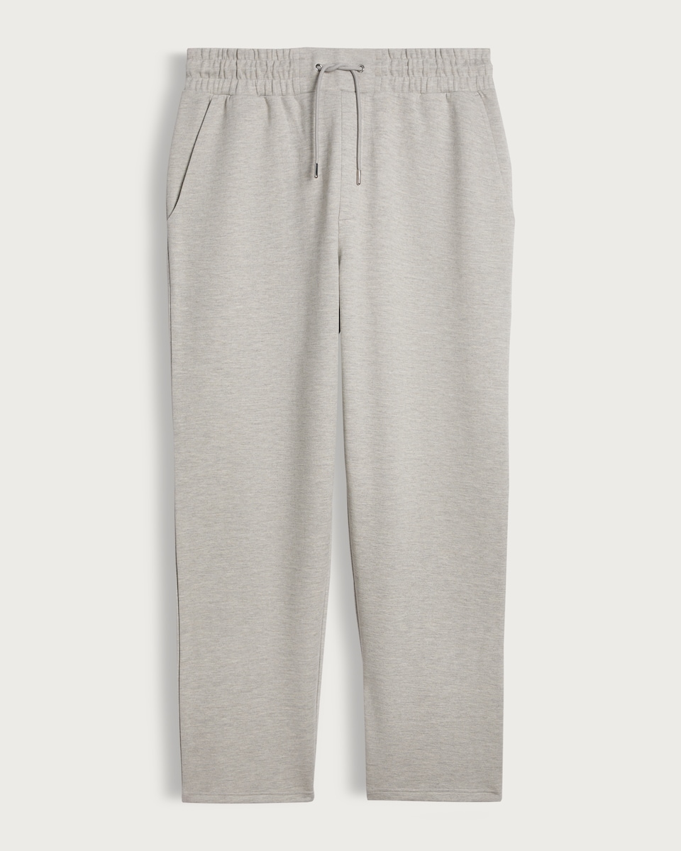 image 1 of The F&F Edit Cotton Rich Wide Leg Drawstring Joggers in Stone