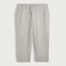 The F&F Edit Cotton Rich Wide Leg Drawstring Joggers in Stone