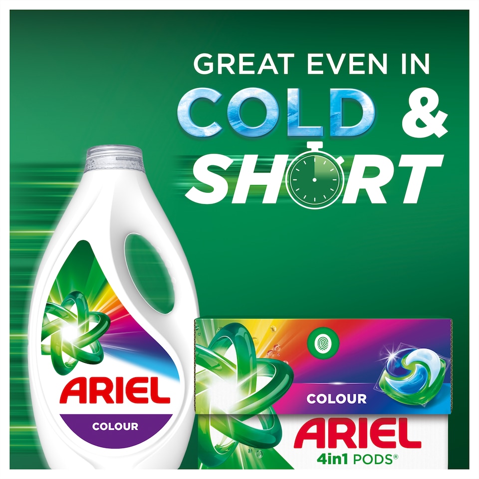 image 1 of Ariel stain and odour removal Colour Washing Pods 50 Washes 840g