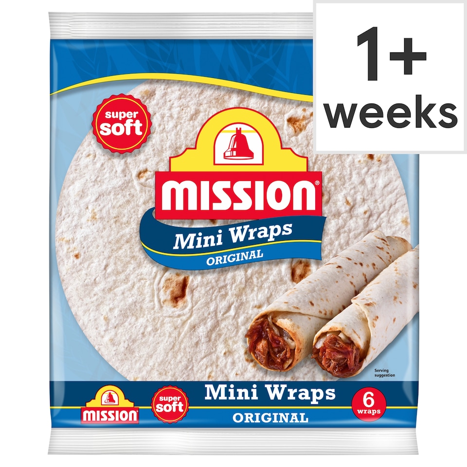 image 1 of Mission Mini Original Tortilla Wraps 6 Pack