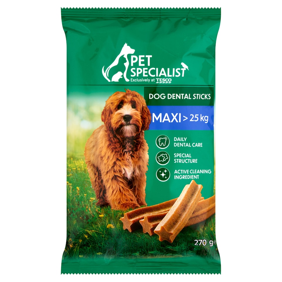 Pet Specialist fogápoló rágórúd kiegészítő állateledeled nagytestű felnőtt kutyák számára 270 g