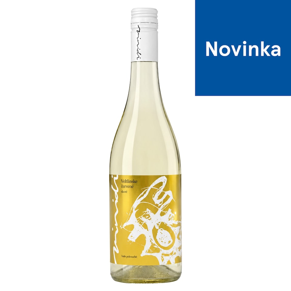 Vinidi Veltlínske červené skoré víno biele polosuché 0,75 l