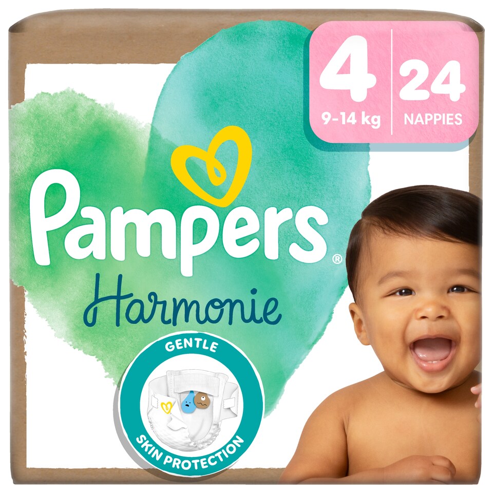Pampers Harmonie Pelenka, Méret: 4, 24 Pelenka, 9kg-14kg 1. kép