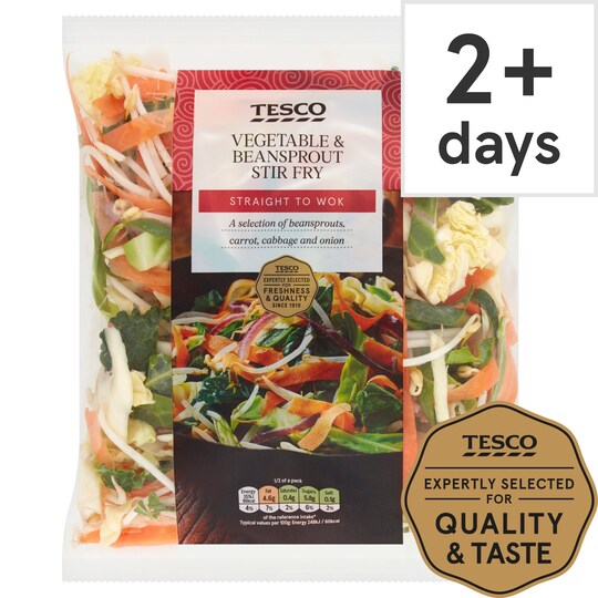 Tesco Vegetable & Beansprout Stir Fry 320G Tesco Groceries