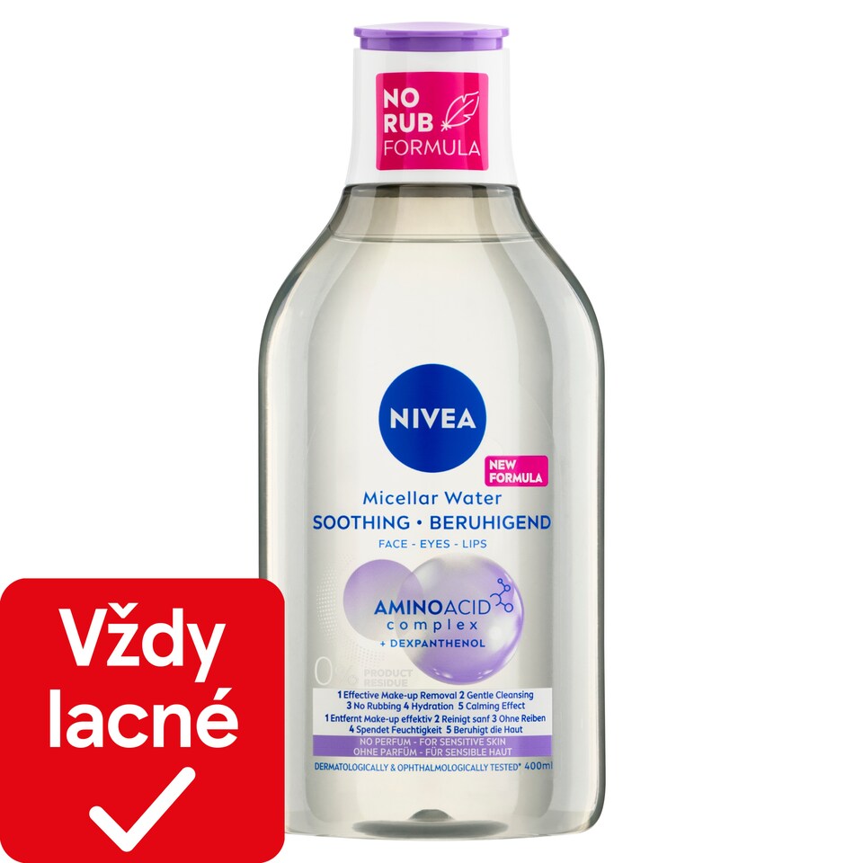obrázok 1 z Nivea Upokojujúca micelárna voda pre citlivú pleť 400 ml