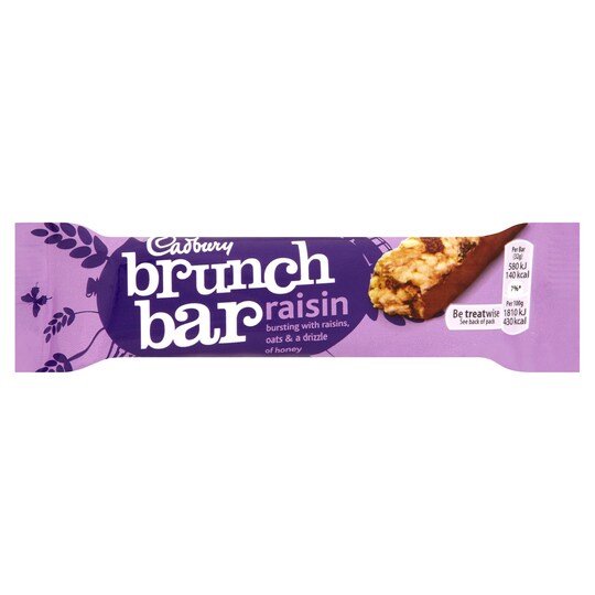 CADBURYS BRUNCH BAR RAISIN 32g Tesco Groceries