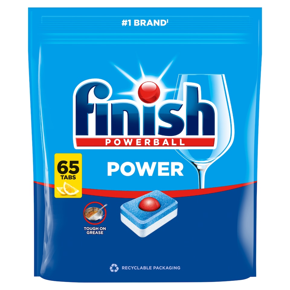 Finish Power tablety do umývačky riadu - Lemon 65 ks