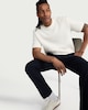 image 1 of F&F Textured Relaxed Fit T-Shirt in Ecru
