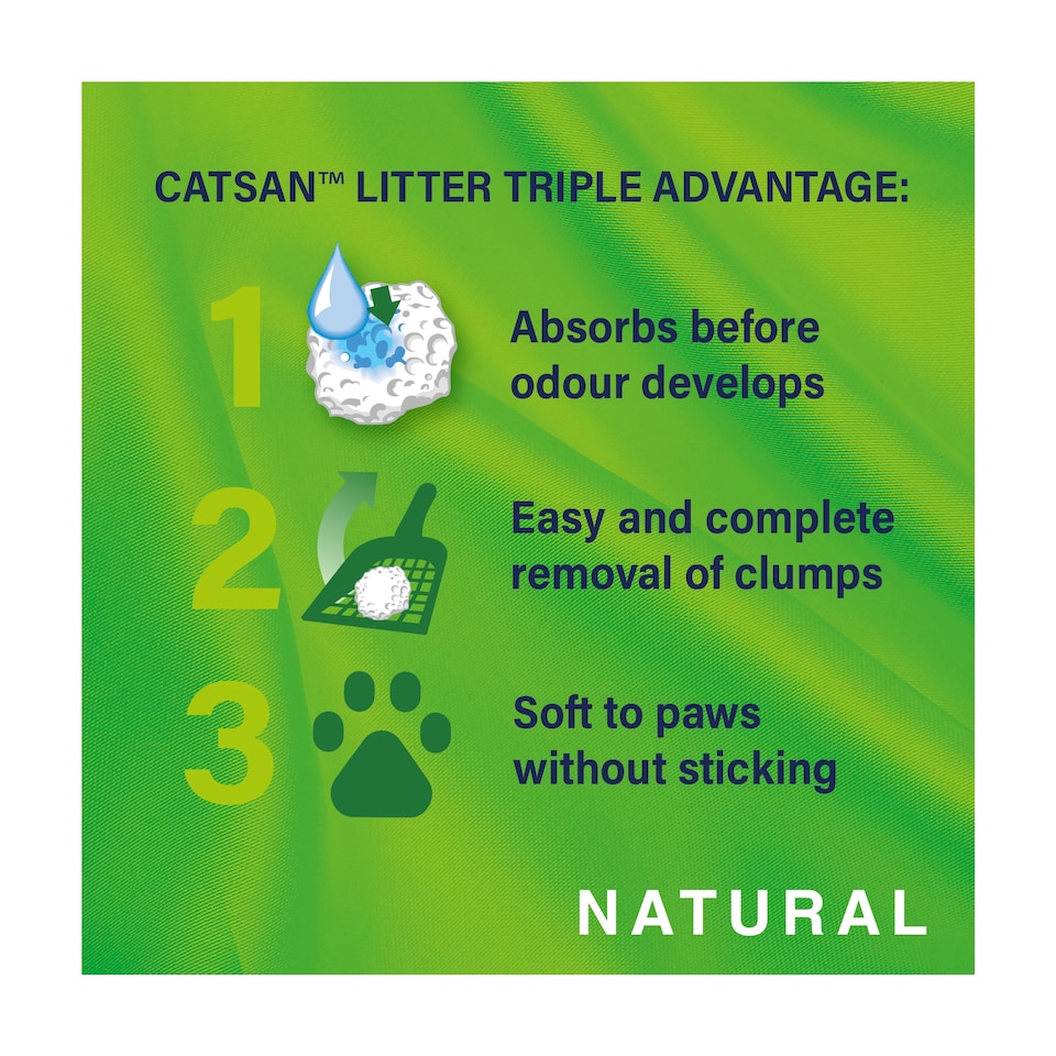image 1 of Catsan Natural Clumping Cat Litter 8 Litre