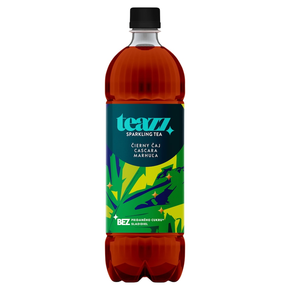 teazz Sparkling Tea čierny čaj, cascara, marhuľa 1 l