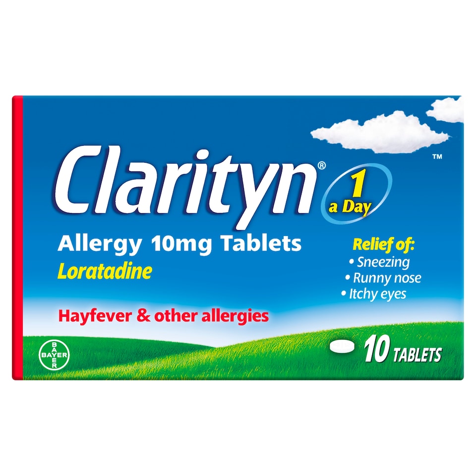 image 1 of Clarityn Hayfever Allergy 10mg Tablets 10s
