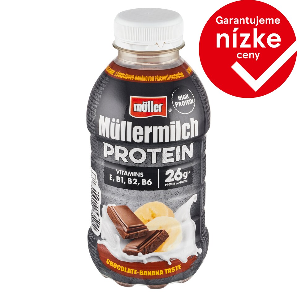 Müller Müllermilch Protein mliečny nápoj s čokoládovo-banánovou príchuťou 400 g