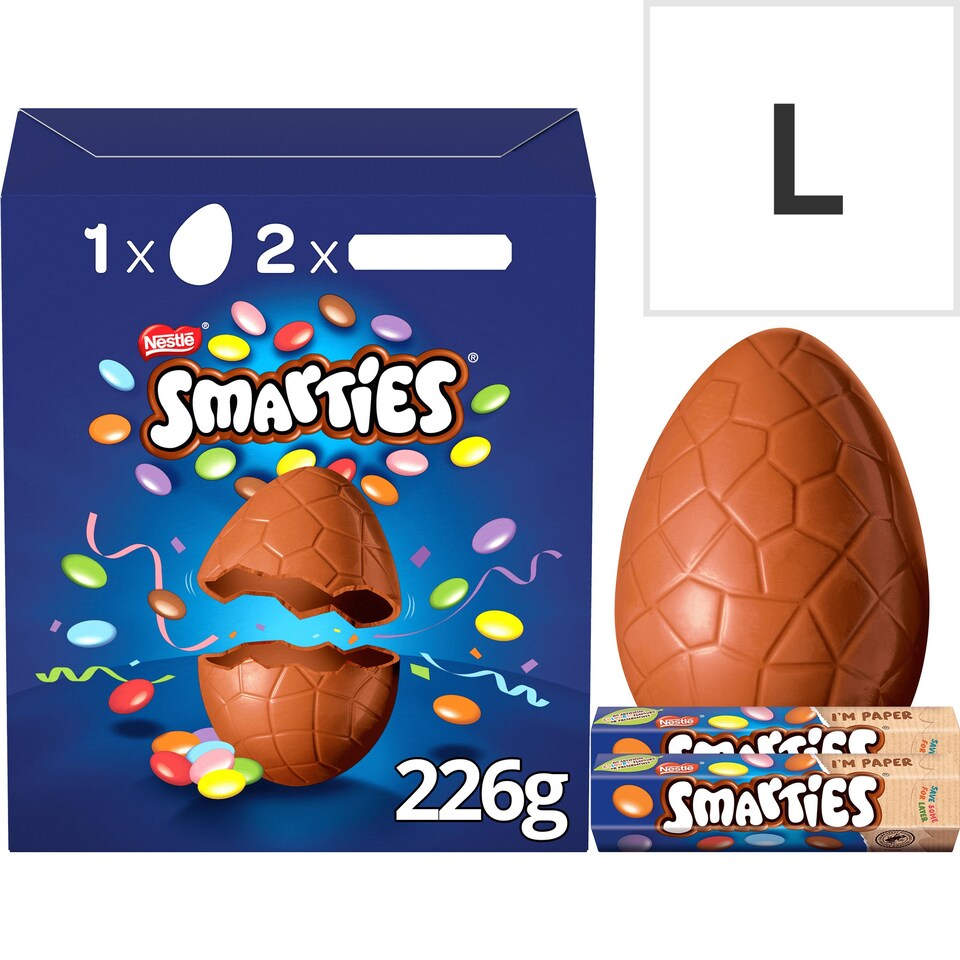 Smarties Milk Chocolate Egg 226G Tesco Groceries