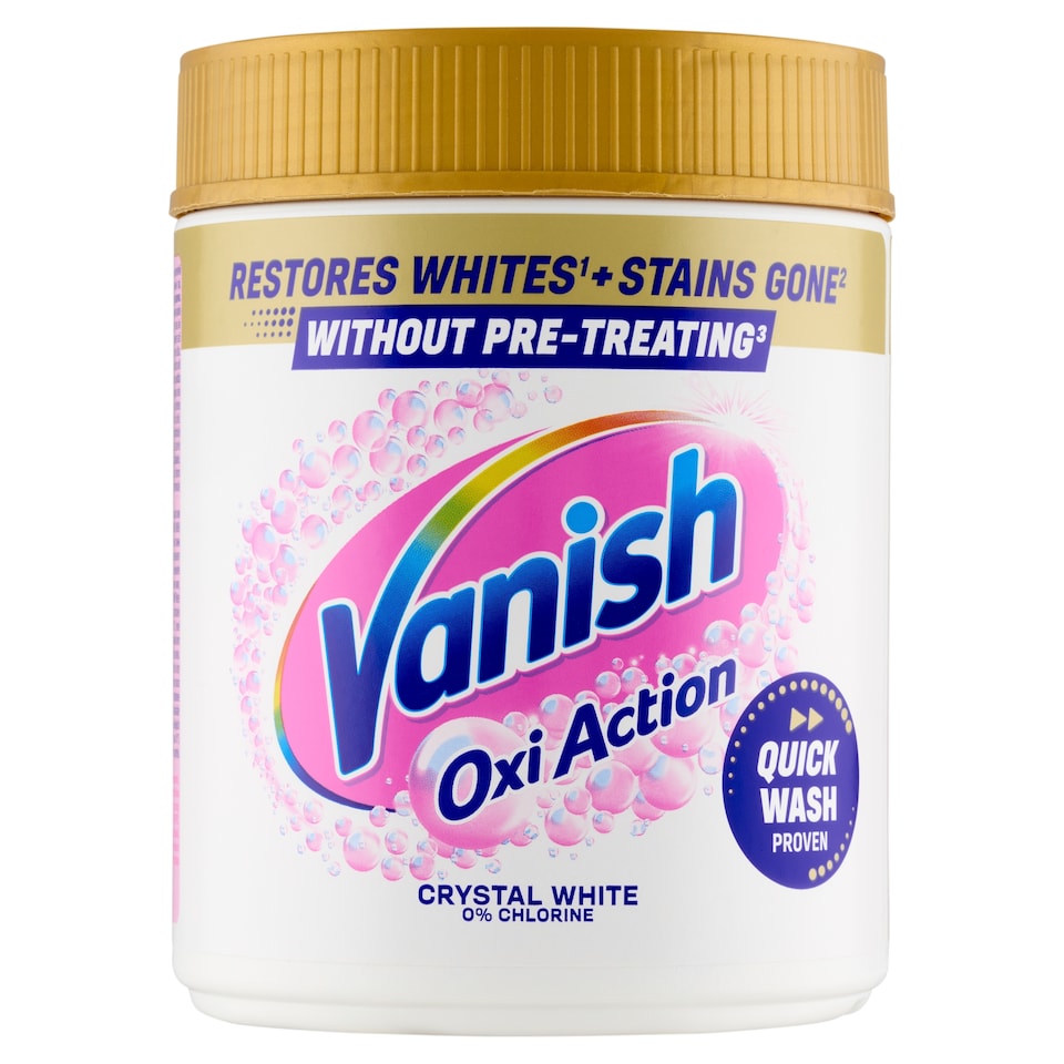 Obrázek 1 pro produkt Vanish Oxi Action Prášek na bělení a odstranění skvrn 470g