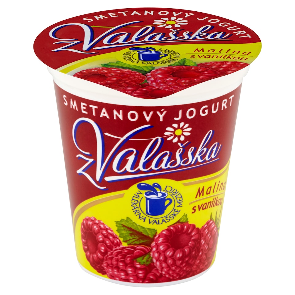 Obrázek 1 pro produkt Mlékárna Valašské Meziříčí Smetanový jogurt z Valašska malina s vanilkou 150g