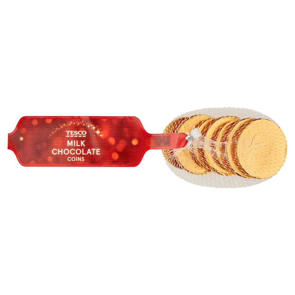 Tesco Milk Chocolate Coins 62 g