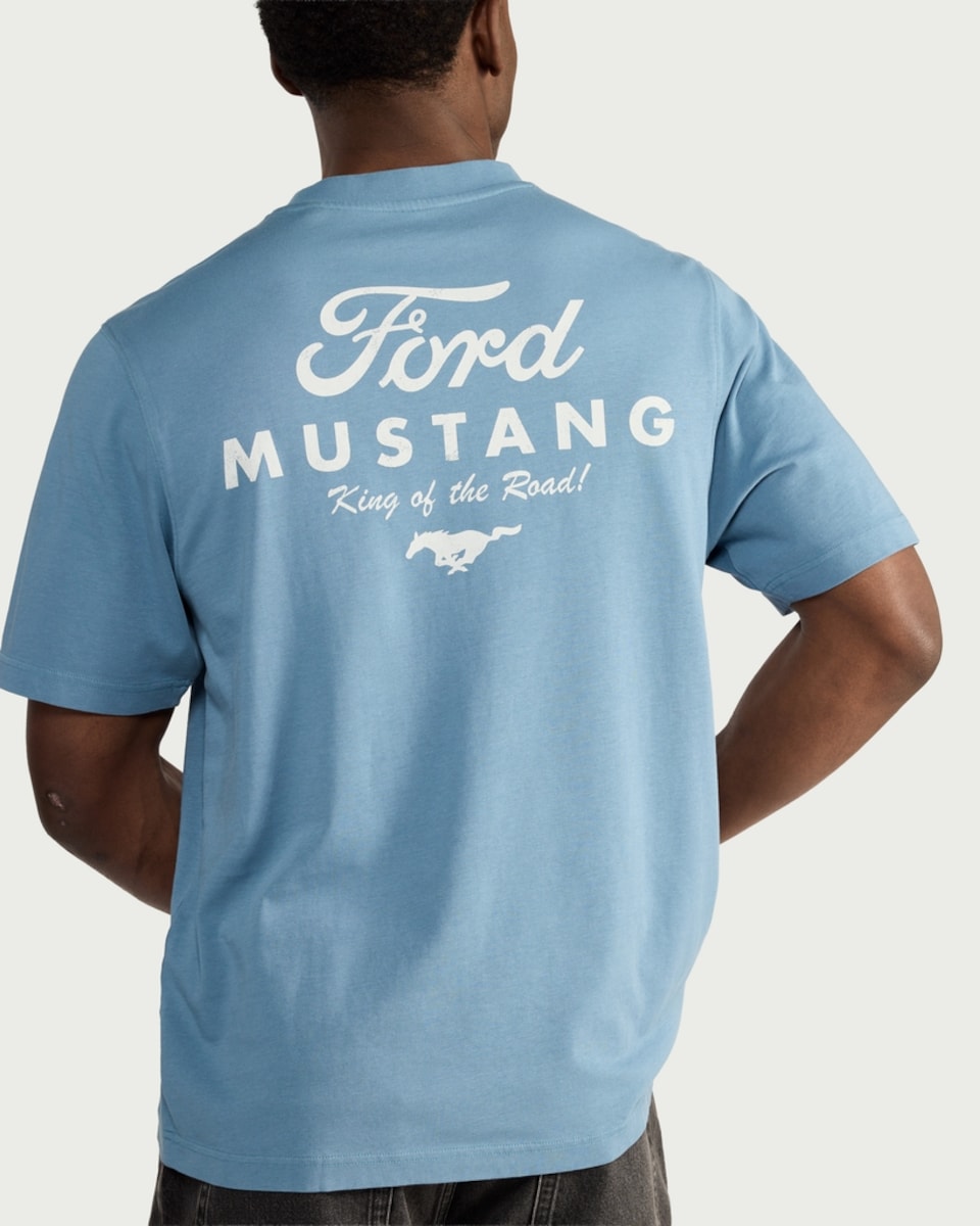 image 1 of RDA Ford Mustang T-Shirt in Blue