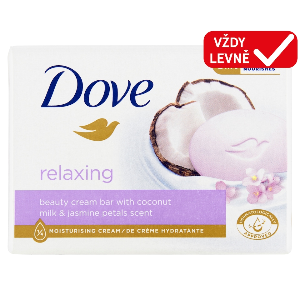 Obrázek 1 pro produkt Dove Relaxing Kokosové mléko a jasmín Krémová tableta 90g