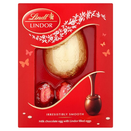 LINDT LINDOR M/CHOC & TRUFFLE ESTR EGG 55G Tesco Groceries