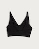 image 5 of F&F 2-Pack Ribbed V Neck Crop Tops in Black