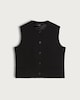 image 5 of F&F Button Front Pocket Detail Waistcoat in Black