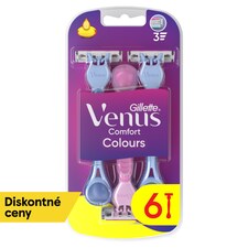 Gillette Venus Comfort Colours Jednorazové Holiace Strojčeky, Balenie 6 ks