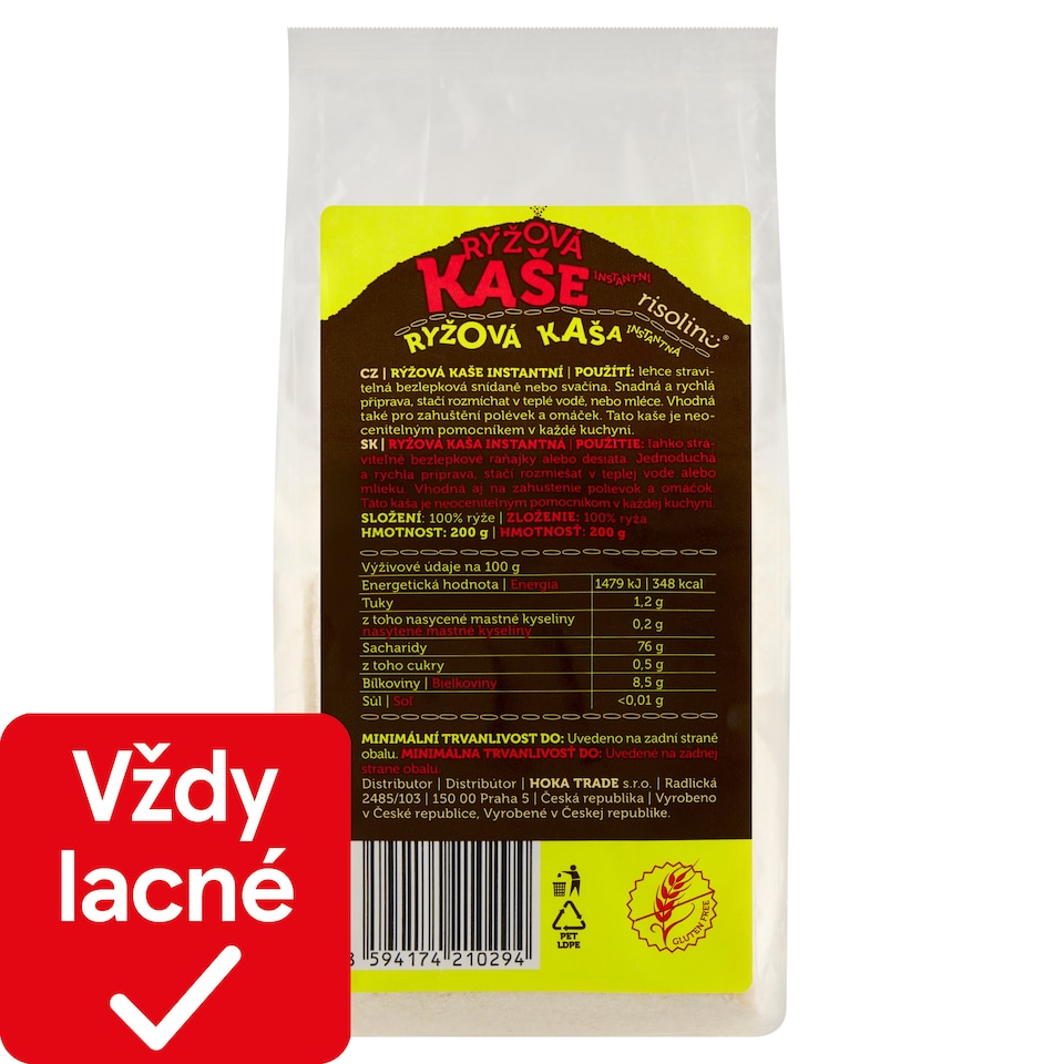 obrázok 1 z Risolino Ryžová kaša instantná 200 g