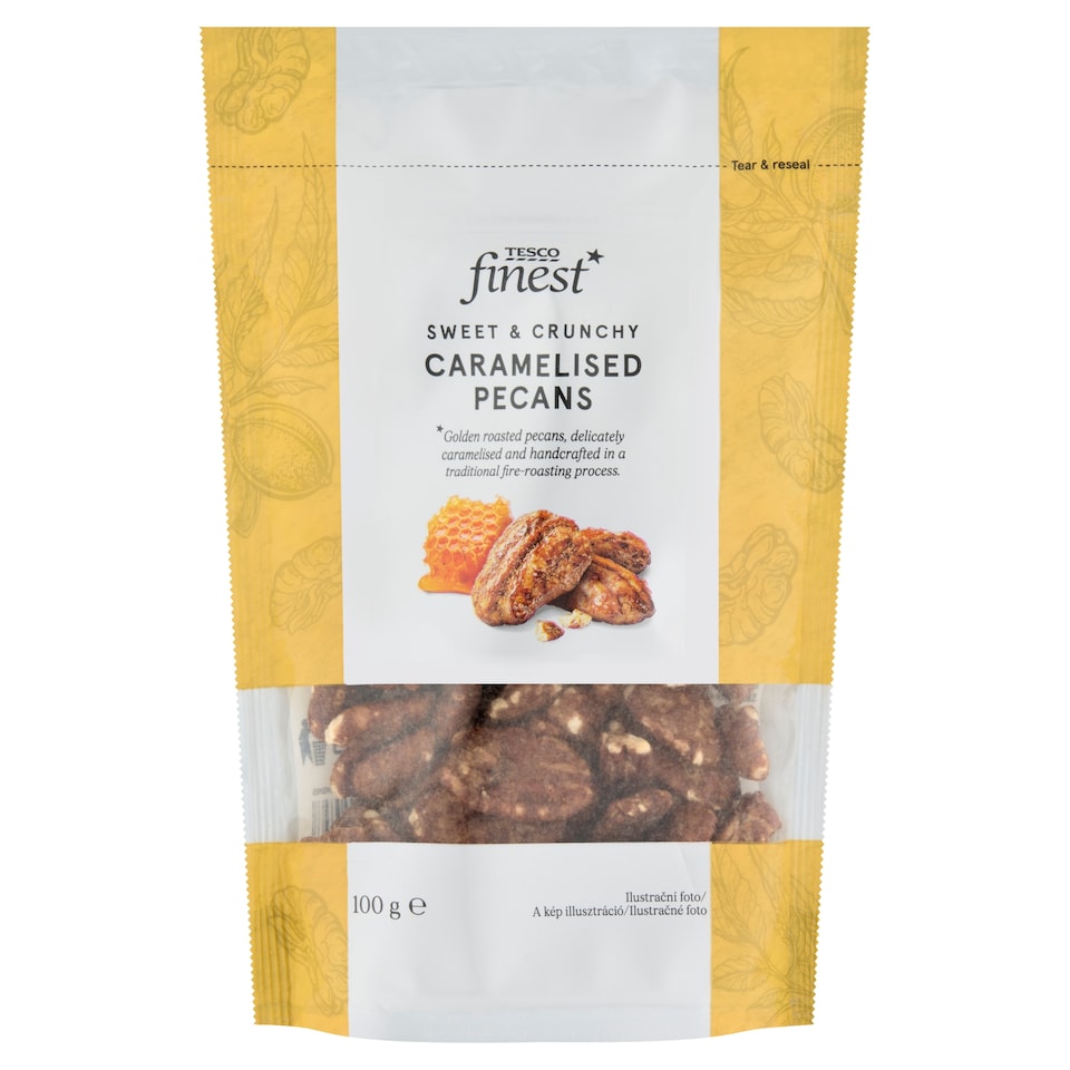 Tesco Finest Sweet & Crunchy Caramelised Pecans 100g