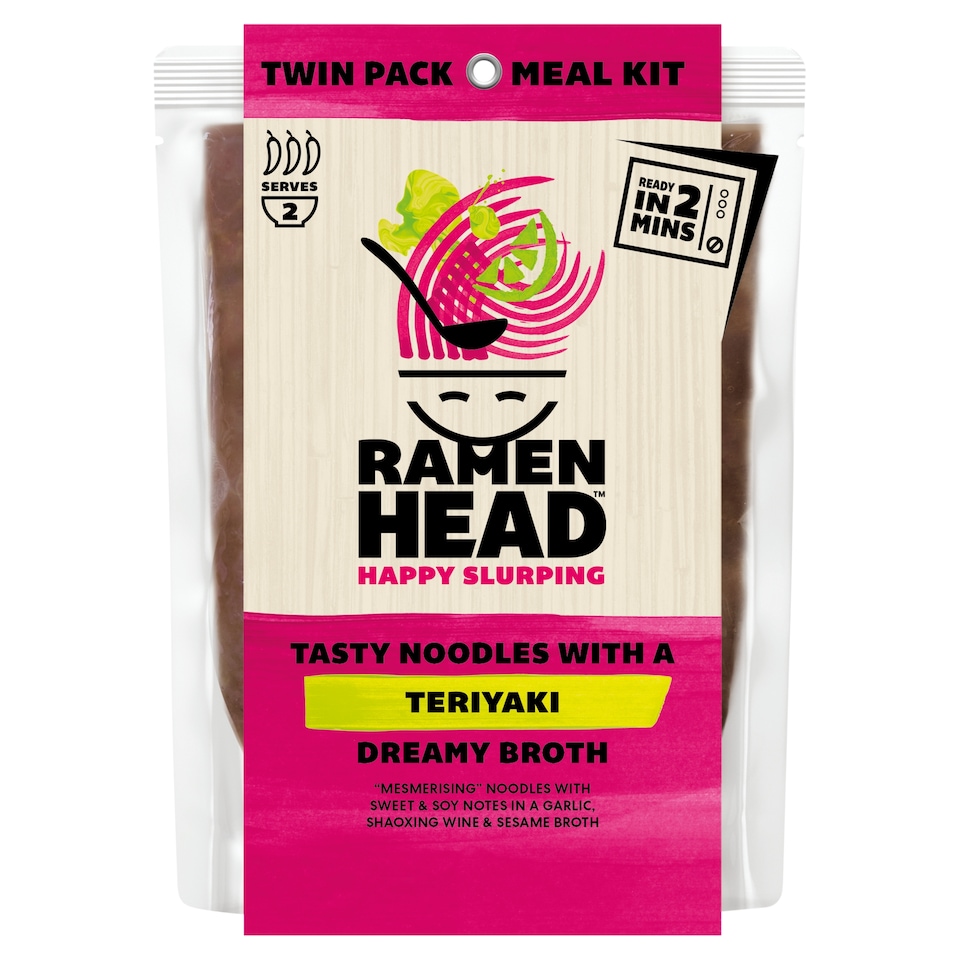 Ramenhead Teriyaki  Noodle & Broth 450g
