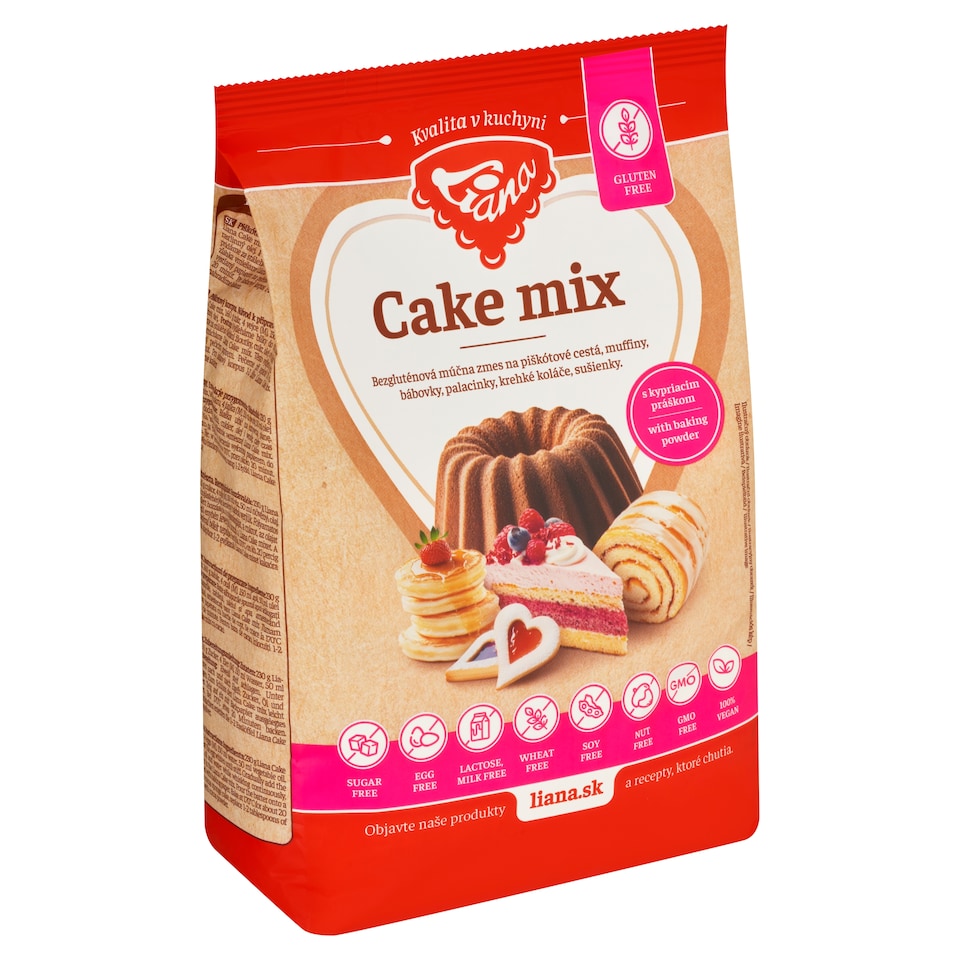 obrázok 1 z Liana Cake mix bezgluténová múčna zmes na piškótové cestá 1000 g
