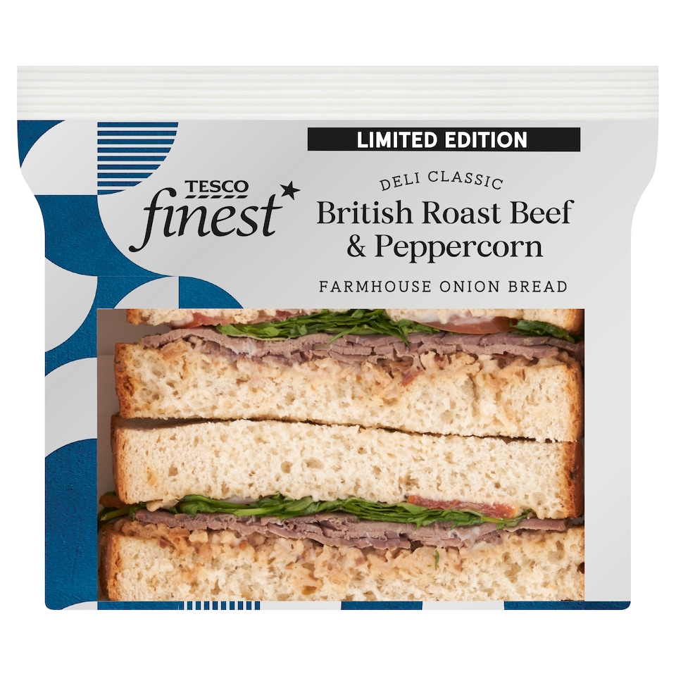 Tesco Finest Roast Beef & Peppercorn Sandwich