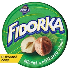 Opavia Fidorka Milky with Hazelnut Filling, Wafer, Green 30 g