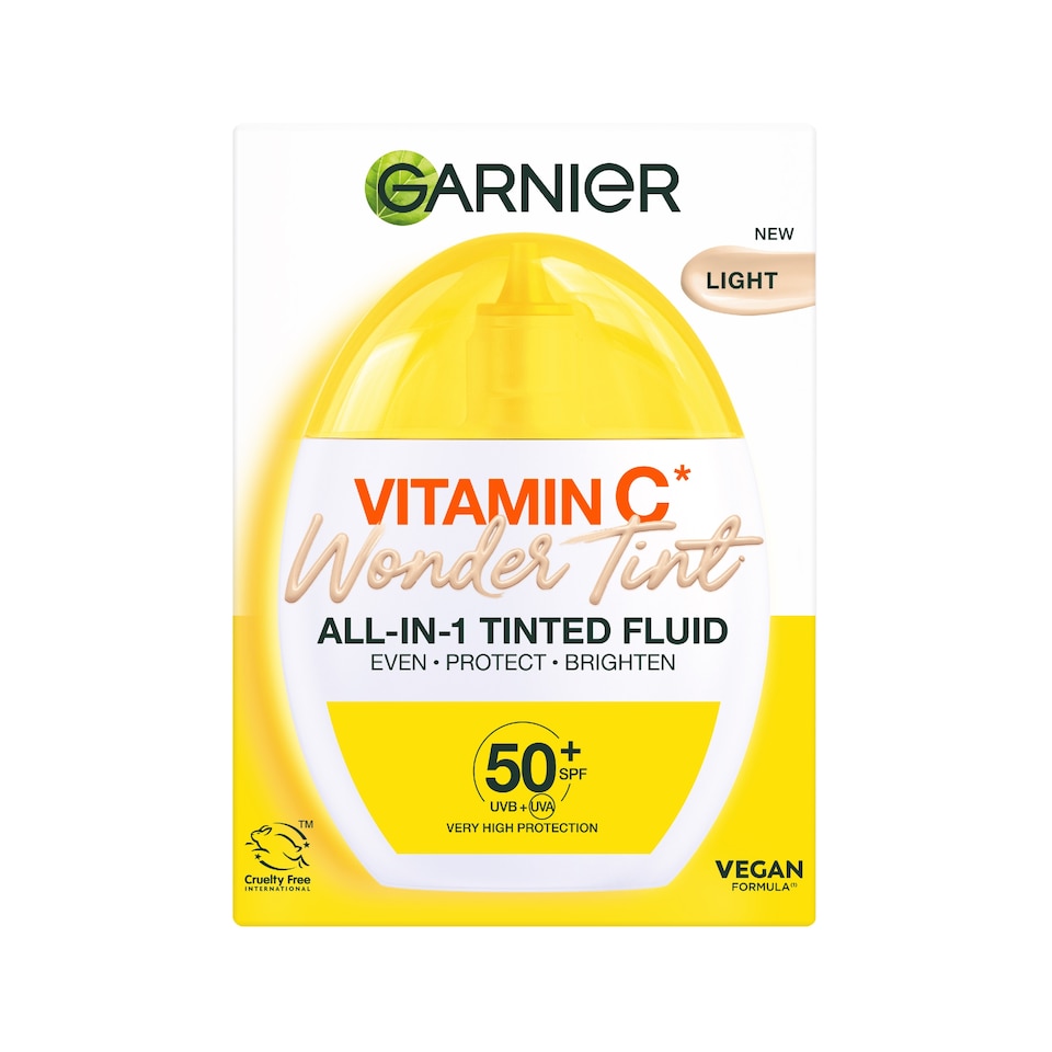 image 1 of Garnier Vitamin C Wonder Tint Tinted fluid SPF50 Light 40ml