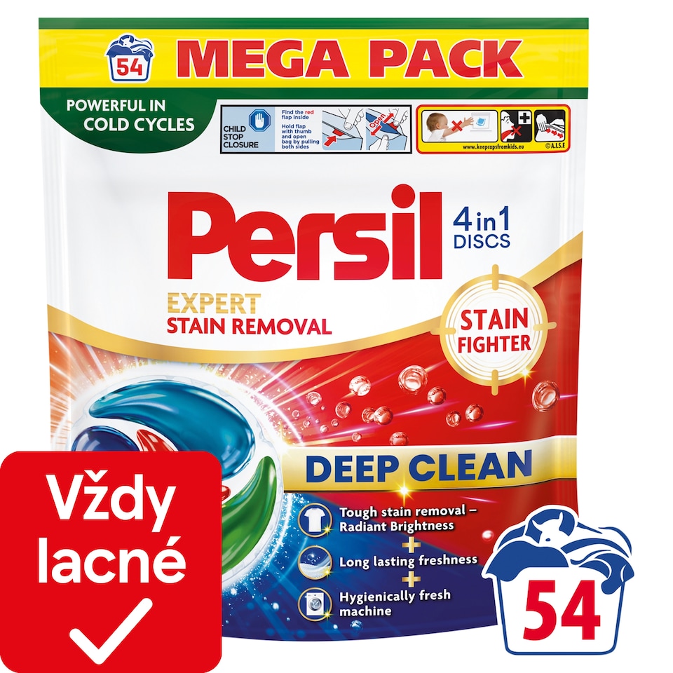 Persil Discs 4in1 Expert Stain Removal dávkovaný prací prostriedok 54 praní 918 g