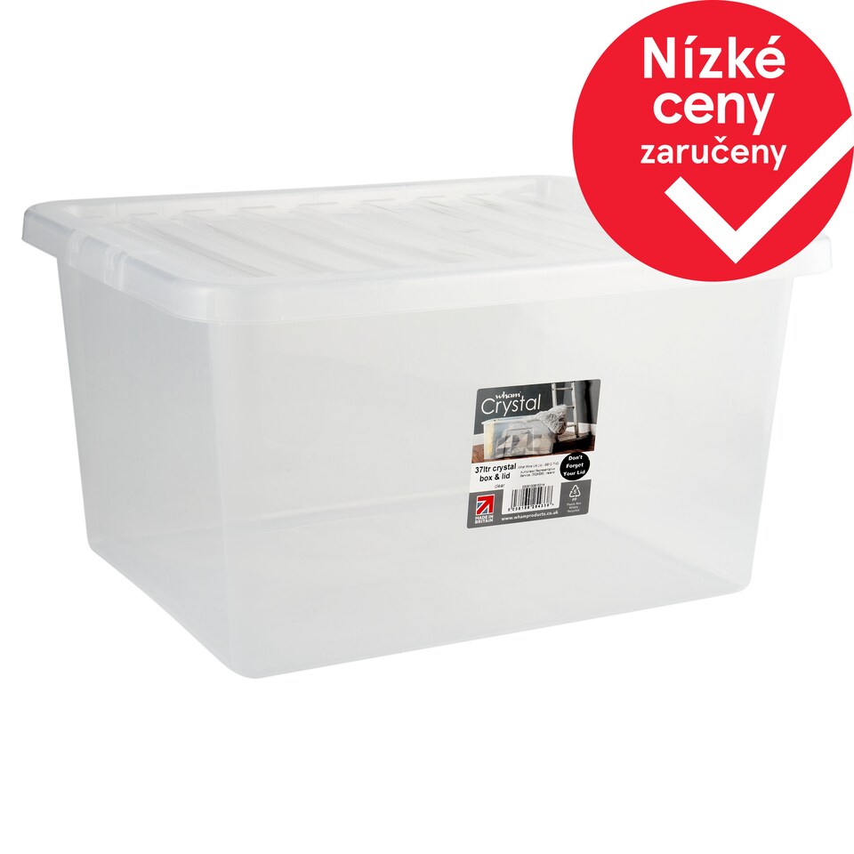 Wham Crystal krabice s víkem 37 l