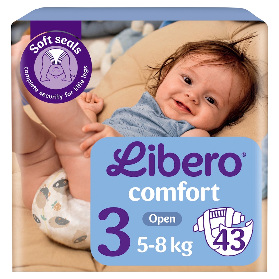 image 1 of Libero Comfort Diapers, Size: 3, 5-8 kg, 43 pcs