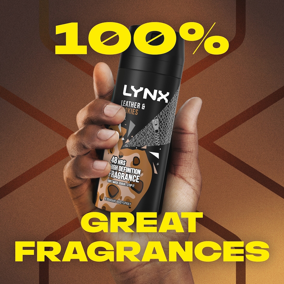 image 1 of Lynx Collision Leather & Cookies 48h Deodorant Bodyspray 150ml