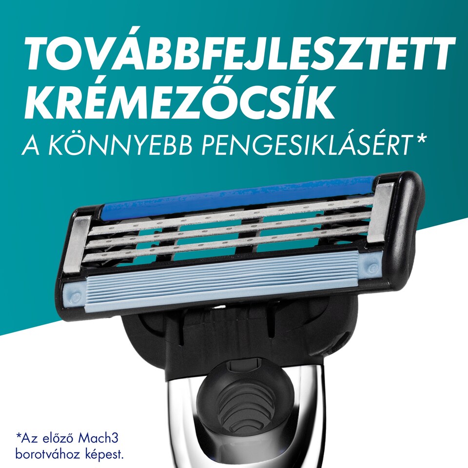 Gillette Mach3 Turbo Borotvabetétek Férfi Borotvához, 5 db Borotvabetét  1. kép