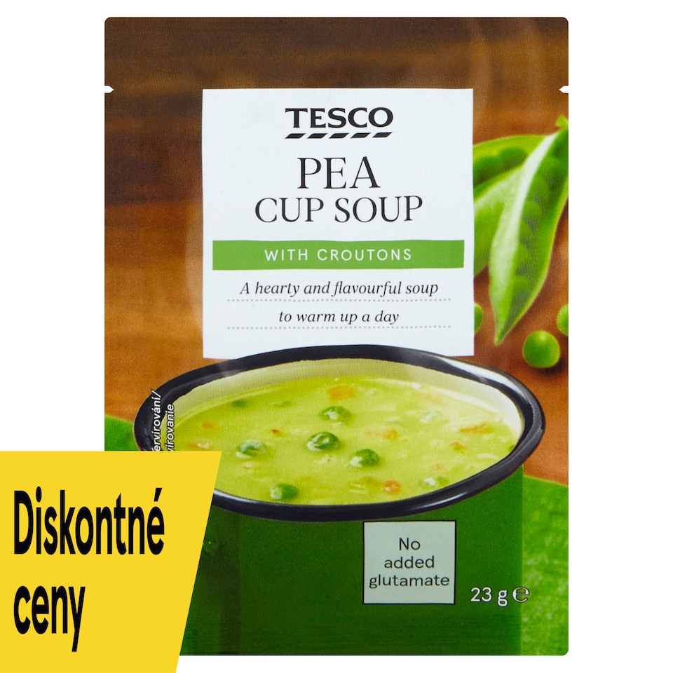 Tesco Instantná hrachová polievka s krutónmi 23 g
