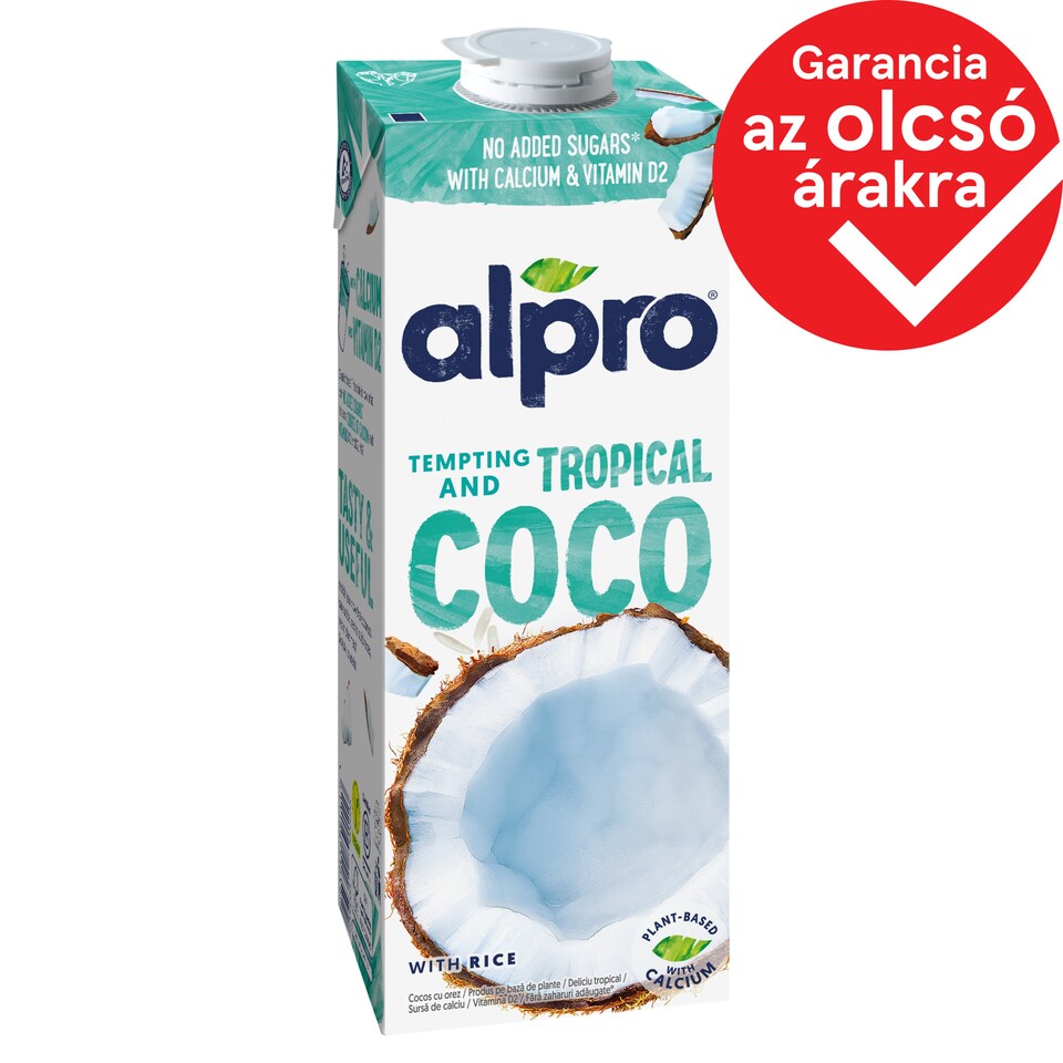 Alpro kókuszital rizzsel, hozzáadott kalciummal és vitaminokkal 1 l