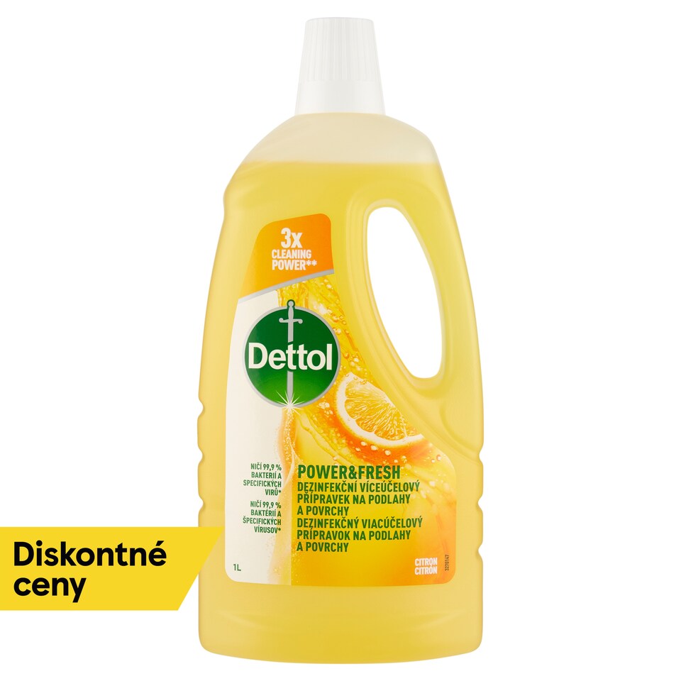 image 1 of Dettol Power & Fresh Floors and Surfaces Multipurpose Disinfectant Lemon 1 L