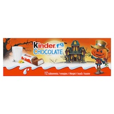 Kinder Chocolate Milk Chocolate Bars with Milk Filling 12 pcs 150g