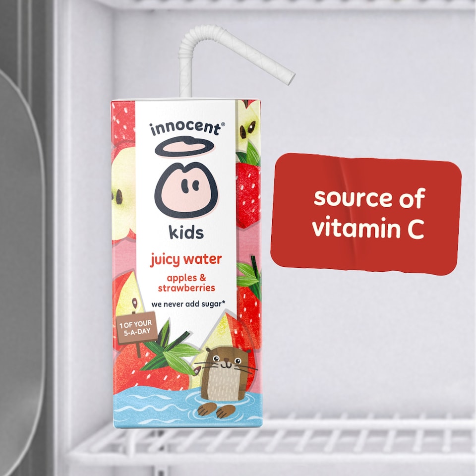 image 1 of innocent Kids Juicy Water Apple and Strawberry 3 x 200ml