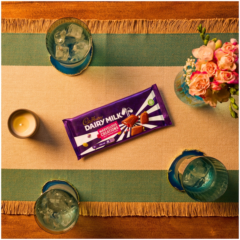 image 1 of Cadbury Marvellous Creations Jelly Pop Candy Chocolate Bar 160g