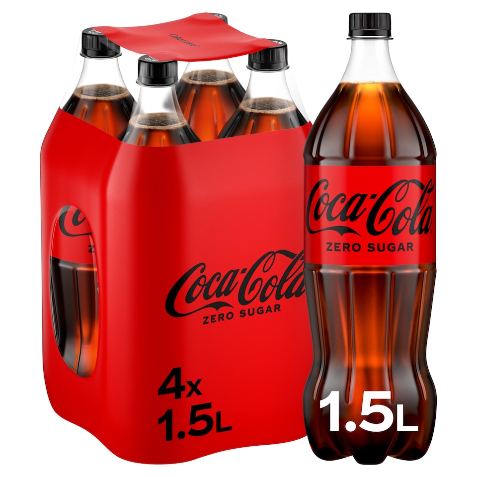 image 1 of Coca Cola Zero 4 X 1.5 Litre