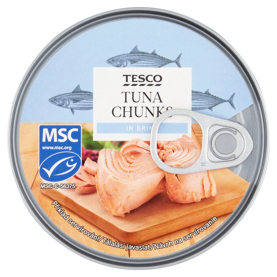 Tesco Tuniak kúsky vo vlastnej šťave 185 g