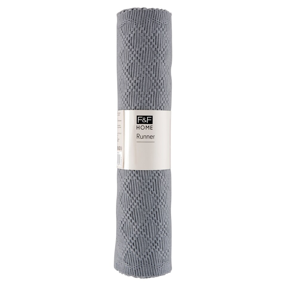 F&F Home Grey ubrus úzký 33 x 180 cm