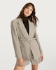 image 5 of F&F Houndstooth Print Belted Co-ord Blazer in Neutral